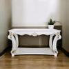 Acme Vendome Wooden Sofa Table with Scrolled Legs in Antique Pearl view 2