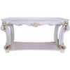 Acme Vendome Wooden Sofa Table with Scrolled Legs in Antique Pearl view 4