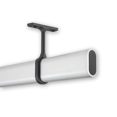 B&B Hardware Oval Wardrobe Closet Rod Kit - 1.3 Mm Thick Welded Aluminum - Polish Chrome Finish - 12 to 89 Inches Long