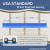 Calabasas Decor 48x8 in Metal Floating Shelf Blue Wall Mounted - Made in The USA - Bedroom, Living Room, Bathroom, Kitchen view 4