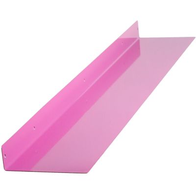 Calabasas Decor 48x8 in Metal Floating Shelf Pink Wall Mounted - Made in The USA - Bedroom, Living Room, Bathroom, Kitchen