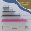 Calabasas Decor 48x8 in Metal Floating Shelf Pink Wall Mounted - Made in The USA - Bedroom, Living Room, Bathroom, Kitchen view 2