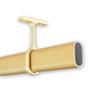 B&B Hardware Oval Wardrobe Closet Rod Kit - 1.3 Mm Thick Welded Aluminum - Matt Brass Finish - 12 To 89 Inches Long view 1