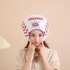 HIPIHOM Plush Sports Headgear Hat Halloween Hat Funny Novelty Toy Photo Props Warm Cosplay Costume Head Accessories for Party Adult(Baseball) view 3