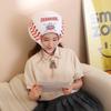 HIPIHOM Plush Sports Headgear Hat Halloween Hat Funny Novelty Toy Photo Props Warm Cosplay Costume Head Accessories for Party Adult(Baseball) view 4
