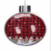 Christmas Ornaments for Christmas Tree Hanging, Red Christmas Plaid Balls Ornaments Shatterproof Christmas Ornaments Ball for Xmas Tree Holiday Party Decor Snowflake Snowman Xmas Tree 3.5" view 1