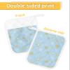 4 Pack Pot Holders, Snowflake Blue Pot Holders for Kitchen with Pockets & Loops Heat Resistant Pot Holder Pad for Cooking Baking Microwave BBQ Winter Christmas Contemporary Gold White view 2