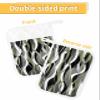 3 Pack Pot Holders, Sage Green Stripes Pot Holders for Kitchen with Pockets & Loops Heat Resistant Pot Holder Pad for Cooking Baking Microwave BBQ Modern Geometric Black Grey White view 2