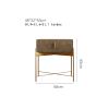 HASMI Bed Side Table Small Apartment Bedside Table Wrought Iron Storage Cabinet Bedroom Flannel Complete Simple Bedside Cabinet Night Stand (Color : C) view 2