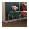 HASMI Bed Side Table Small Apartment Bedside Table Wrought Iron Storage Cabinet Bedroom Flannel Complete Simple Bedside Cabinet Night Stand (Color : C) view 4