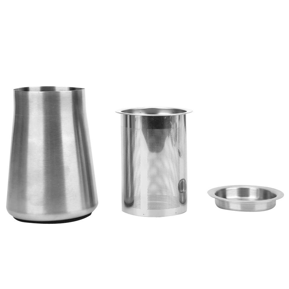 Coffee Powder Container and Coffee Powder Sifter, Stainless Steel Fine Mesh Coffee Powder Sieve Sifter Filter Container for Coffee Powder Sieving