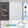 Changshade Cellular Shades Door Window Blinds Cordless Blackout, Honeycomb Blind Accordion Shade Room Darkening Indoor Pleated 1.5" Cell Easy to Install, Shade Size 55.5" Width64" Height, White view 4