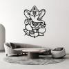 Elephant Metal Wall Art, Ganapati Elephant Modern Metal Wall Art, Hindu Home Decoration, Elephant Decor, Metal Wall Art Decor, Metal Wall Art for Living Room, Housewarming Gift (Gold, 24 x 16 inch / 60 x 41 cm) view 2