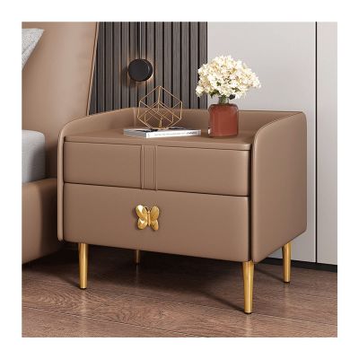 Bed Side Table Country Farmhouse Nightstand Wooden Cabinet Drawer Organizer Bedroom Platform Bed Shelf Ladies Men Tray Tissue Holder Nightstand Night Stand (Color : B)