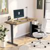 FLEXISPOT E6 3-Stage Dual Motor Electric Standing Desk 55 x 28 Sit Stand Up Desk, Holds 220 lbs, Adjustable Height w/Memory Presets, One-Piece Special Walnut Desktop & Black Frame, Ships in 2 Boxes view 2