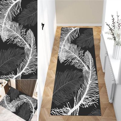 Hallway Runner Rug Non Slip Area Rug 1'8"x8'2" Runner for Living Room Washable Vintage Kitchen Runner Carpet Runner for Entrance Bedroom Doorway Indoor Office
