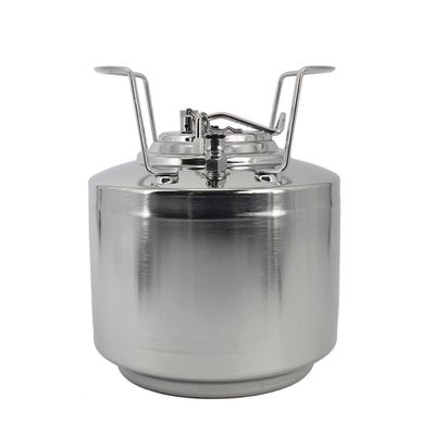 1pcs Stainless Steel Nitrogen Coffee Pot Beer Keg Ball Lock Pressurize Growler Beer Dispenser Home Brew Beer Brewing Craft Barrel (Size : 9L)