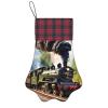 Personalized Dog Christmas Stocking - Festive Decoration, Easy to Hang - Perfect for Gifts and Holiday Steam Little Train view 1