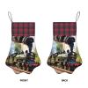 Personalized Dog Christmas Stocking - Festive Decoration, Easy to Hang - Perfect for Gifts and Holiday Steam Little Train view 3