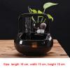 DYPASA Tabletop Fountain Ndoor Zen Ceramic Fountain Tabletop Fountain Bright Black Ceramic Waterfall Tabletop Water Fountain for Office Home Decoration Water Fountain Decor view 2