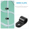 HomeLoft Basics 100pcs R-Shape Cable Wire Clips Fixation for Indoor Outdoor Use for Efficient Wire Management Home and Garden view 3
