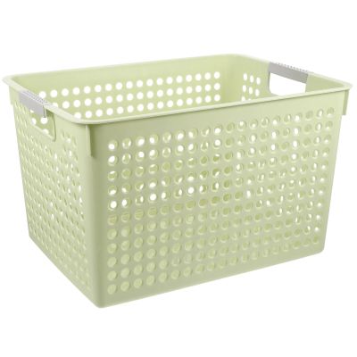 Cabilock Plastic Laundry Hamper Basket for Clothing Storage Capacity Sundries Holder for Home Office and School Easy to Use and Design