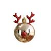 2pcs Christmas Decorations - Reindeer Scene Setup, Christmas Tree Ornaments, Plastic Ceiling Hanging Decorative Balls view 1