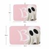 Halloween Dish Drying Mat for Kitchen Counter, Funny Cute Blush Pink White Absorbent Reversible Dish Drainer Rack Mats for Coffee Bar Mats 18''x24'' 2 PCS view 3