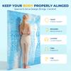 SINWEEK Dual Layer 4 Inch Memory Foam Mattress Topper, Twin XL Size, 2 Inch Cooling Gel 5-Zone Memory Foam Plus 2 Inch Extra Thick Pillowtop Cover, Pressure Relieve Soft Mattress Pad,Light Blue view 4