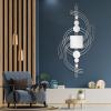 Cadeali Metal Line Art Wall Decor, Geometric Metal Wall Decor, Geometric Line Art, Abstract Art, Modern Sign, Abstract Decortion for Living Room, Bedroom, Office(Silver, 12L x27W) view 1