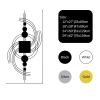 Cadeali Metal Line Art Wall Decor, Geometric Metal Wall Decor, Geometric Line Art, Abstract Art, Modern Sign, Abstract Decortion for Living Room, Bedroom, Office(Silver, 12L x27W) view 4