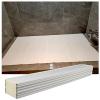 Bathtub Tray Folding Bathtub Cover Bath Tub Caddy Tray, PVC Dust-Proof Board Insulation Cover, 0.6cm Thickness Multifunction Bath Tub Accessories, Customizable Length Multifunctional (Color : White, view 1