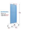 Mobile Medical Privacy Screen Room Divider, Ward/Beauty Salon/Health Hall Standing Door Partition, 6ft High Foldable Room Divider Temporary Fence (Size : 1-Panel) view 2