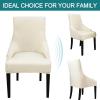 N/A Velvet Wingback Side Chair Slipcover, Removable Chair Slipcover Elastic Dining Chairs Covers, for Kitchen Hotel, Banquet, Ceremony,L,1pack view 4