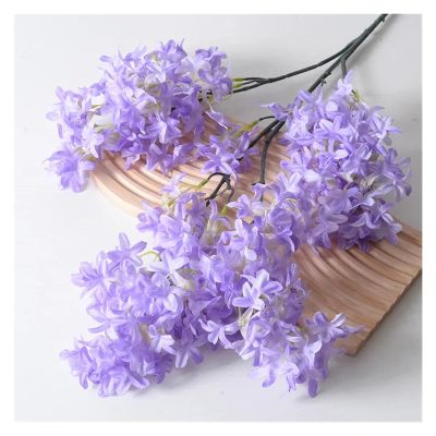 Artificial Bouquet 5 PCS Purple Artificial Flower Sakura Cherry Blossom Decoration Ceiling Decoration Artificial Flower Wedding Hall Ornaments Home Decoration (Color : Purple 5 PCS)
