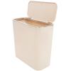 Cabilock Stainless Steel Bathroom Trash Can Easy to Clean Modern Design Small Space view 1