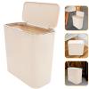 Cabilock Stainless Steel Bathroom Trash Can Easy to Clean Modern Design Small Space view 4