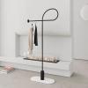 Garment Rack Freestanding Metal Coat Rack For Jackets And Dresses, Modern Creative Coat Hanger Stand With Marble Base, Space Saving Clothing Rack For Entryway Bedroom And Office, 50X25X1(Color:Black) view 2