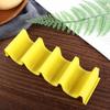 Taco Holder Stand,Colorful Taco Holder Plate Wave Shape Taco Tray Can Hold Up to 4 Tacos Mexican Roll Rack Taco Shell Holder Stand for Party(red) view 4