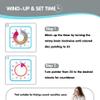 Visual Timer 7.5 inch; 60 Minute 1 Hour Countdown Timer for Kids Classroom Home Office Meeting, Mechanical Countdown Clock for Exam Time Management Magnetic, Sky Blue with Colorful Disc White Knob view 3