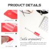 Uonlytech 25pcs Cable Holder Clips Adhesive Cord Organizers for Light Strips Electric Cord Management Home Office and Holiday Decor view 3