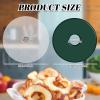 Domensi 12 Pcs Round Dehydrator Sheets Non Stick Silicone Dehydrator Mats with Edges Reusable Roll Tray Liner for Fruit Meat Beef Kitchen, 13 12.5 Diameter view 2