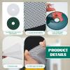 Domensi 12 Pcs Round Dehydrator Sheets Non Stick Silicone Dehydrator Mats with Edges Reusable Roll Tray Liner for Fruit Meat Beef Kitchen, 13 12.5 Diameter view 3