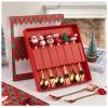 2024 New Christmas Cutlery Set, Stainless Steel Christmas Tea Spoons and Forks Set, Ideal Gift for Kids and Friends (N-3 Spoons 3 Forks) view 2