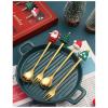 2024 New Christmas Cutlery Set, Stainless Steel Christmas Tea Spoons and Forks Set, Ideal Gift for Kids and Friends (N-3 Spoons 3 Forks) view 4