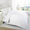 AHJ Beddings Queen Size 7 Piece Duvet Cover Set (21 inch Deep Pocket Sheet Set and Duvet Cover) - 600 Thread Count, 100% Egyptian Cotton - White Solid view 2