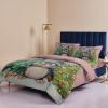 Penguins Christmas Tree Duvet Cover Sets 4 Piece Full Ultra Soft Bed Quilt Cover Set for Kids/Teens/Women/Men,Winter Snowflakes Pink Back Bedding Collection All Season Use view 4