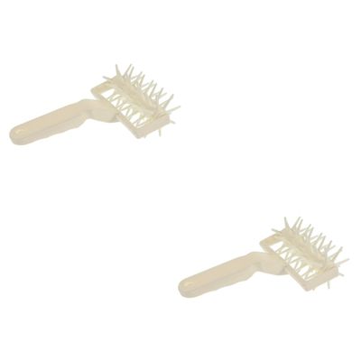 Amosfun 2pcs Pizza Docker Pastry Hole Maker for Pizza Tart Pastry Crusts Comfortable to Use for Home Restaurant Baking
