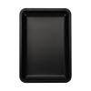 Qianly Vanity Tray Nail Art Desktop Tools Tray Stainless Steel Modern Jewelry Tray Decorative Tray for Living Room Counter, Black view 1