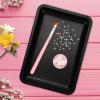 Qianly Vanity Tray Nail Art Desktop Tools Tray Stainless Steel Modern Jewelry Tray Decorative Tray for Living Room Counter, Black view 4